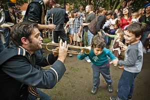 Detroit Party Marching Band at Honk Festival 2012 by Benjamin Greenberg